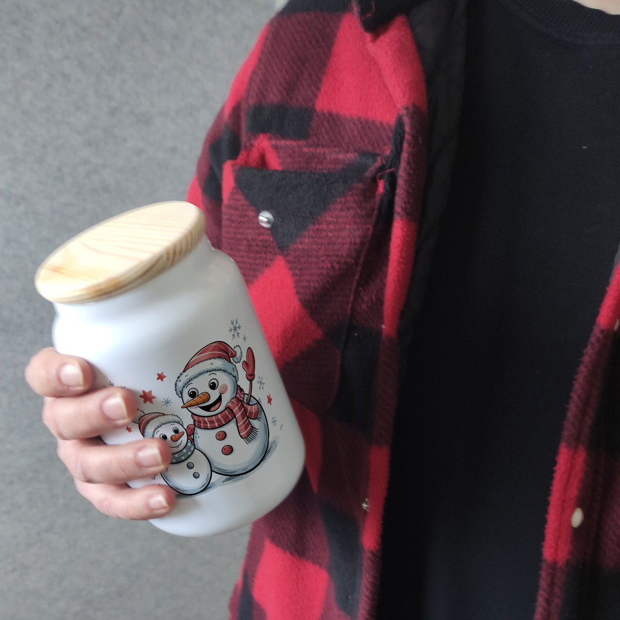 Cartoon Schneemänner Schneeflocken Keksdose n