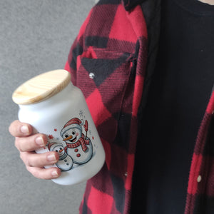 Cartoon Schneemänner Schneeflocken Keksdose n