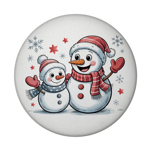 Cartoon Schneemänner Schneeflocken Magnet
