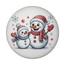 Cartoon Schneemänner Schneeflocken Magnet