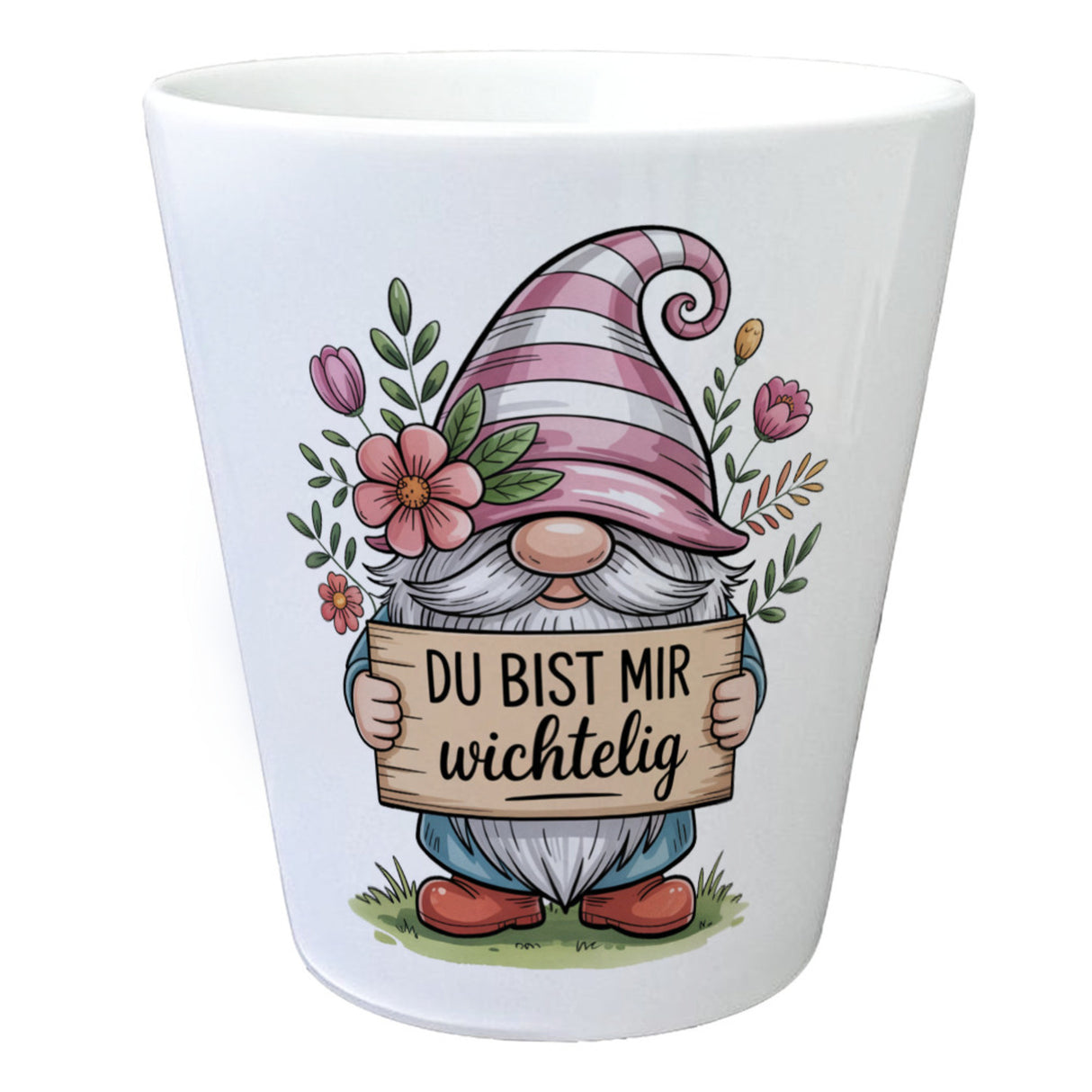 Du bist mir wichtelig Blumentopf für Pflanzenfreunde und Wichtelfans