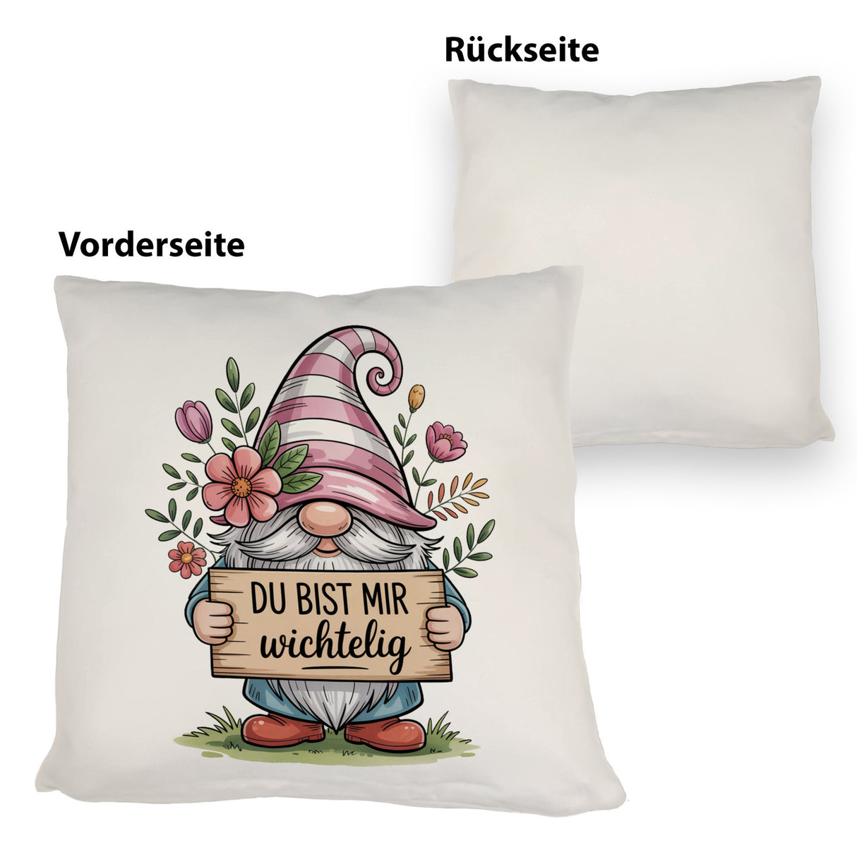 Du bist mir wichtelig Kissen für Pflanzenfreunde und Wichtelfans