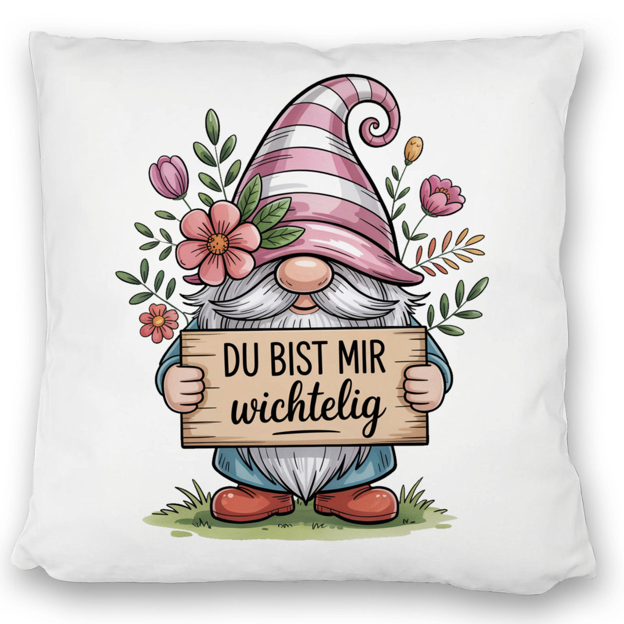 Du bist mir wichtelig Kissen für Pflanzenfreunde und Wichtelfans