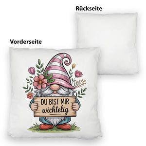 Du bist mir wichtelig Kissen für Pflanzenfreunde und Wichtelfans