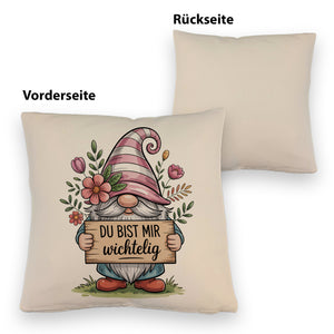Du bist mir wichtelig Kissen für Pflanzenfreunde und Wichtelfans