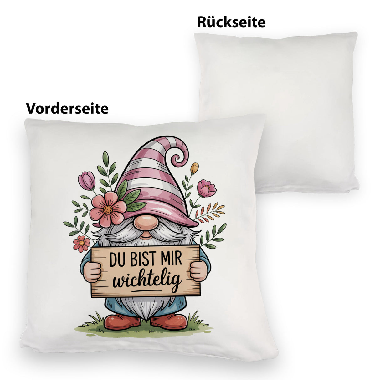 Du bist mir wichtelig Kissen für Pflanzenfreunde und Wichtelfans
