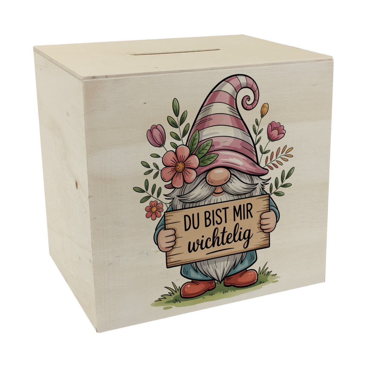 Du bist mir wichtelig Spardose für Pflanzenfreunde und Wichtelfans