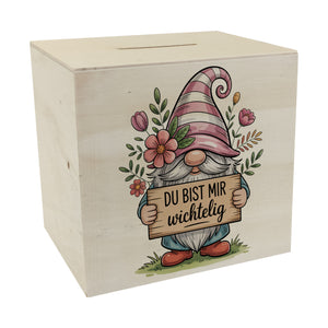 Du bist mir wichtelig Spardose für Pflanzenfreunde und Wichtelfans