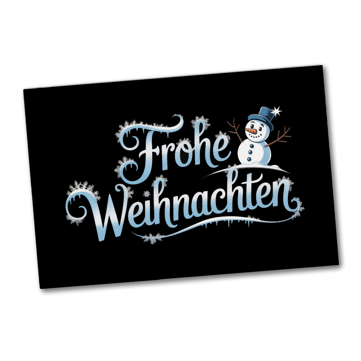 Frohe Weihnachten mit Schneemann Souvenir Magnet