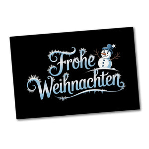 Frohe Weihnachten mit Schneemann Souvenir Magnet