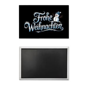 Frohe Weihnachten mit Schneemann Souvenir Magnet