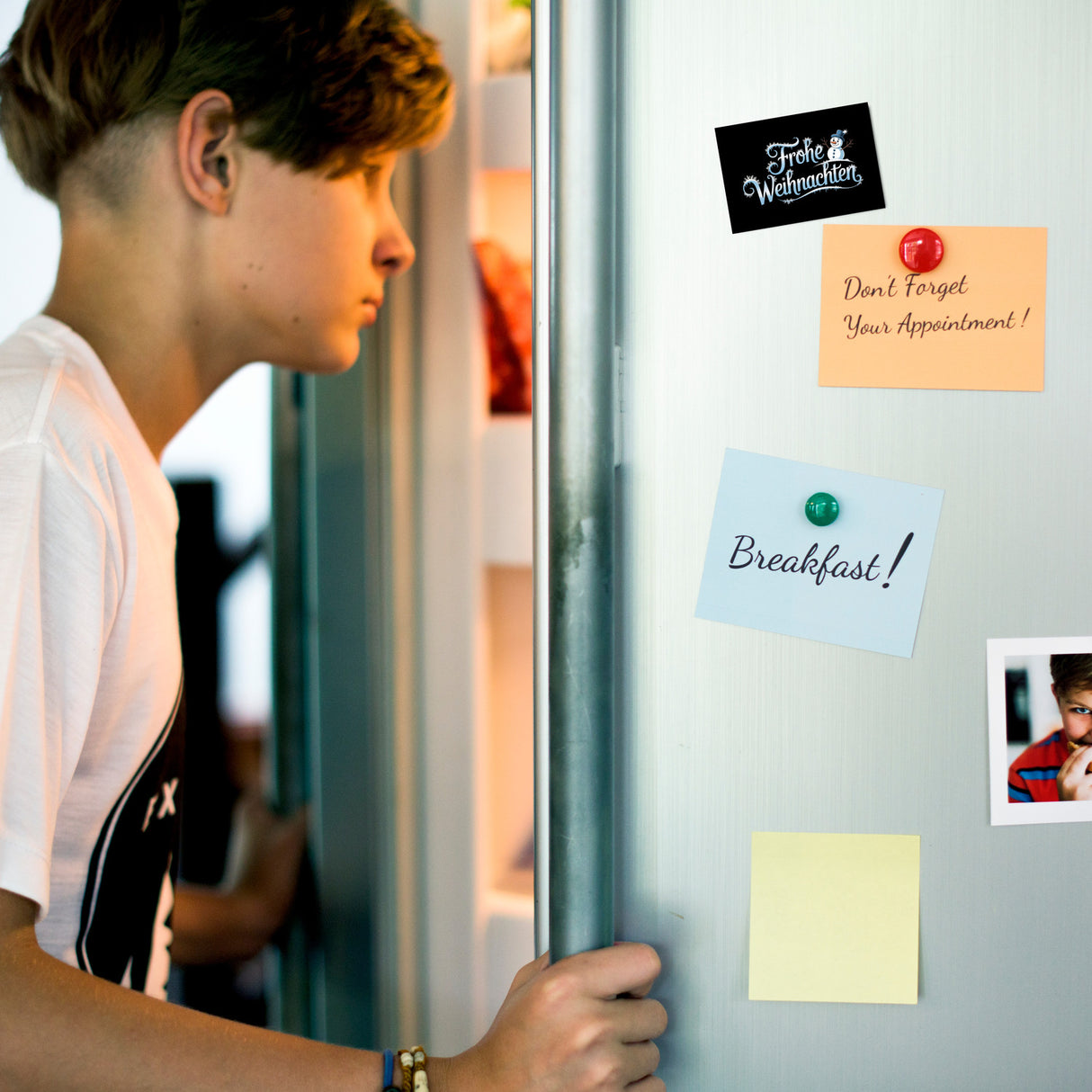 Frohe Weihnachten mit Schneemann Souvenir Magnet