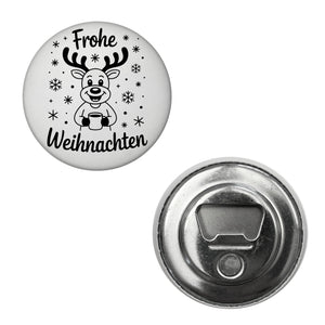 Frohe Weihnachten Cartoon Rentier Magnet
