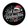 Ich hasse Weihnachten Magnet mit Weihnachtsmannhut
