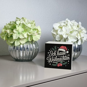 Ich hasse Weihnachten Spardose mit Weihnachtsmannhut