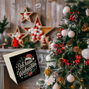 Ich hasse Weihnachten Spardose mit Weihnachtsmannhut