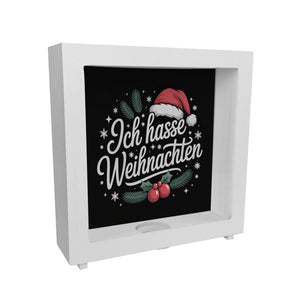 Ich hasse Weihnachten Spardose mit Weihnachtsmannhut
