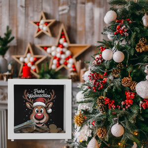 Rentier Frohe Weihnachten Spardose für Weihnachten