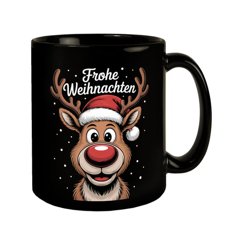 Rentier Nase Frohe Weihnachten Souvenir Kaffeebecher