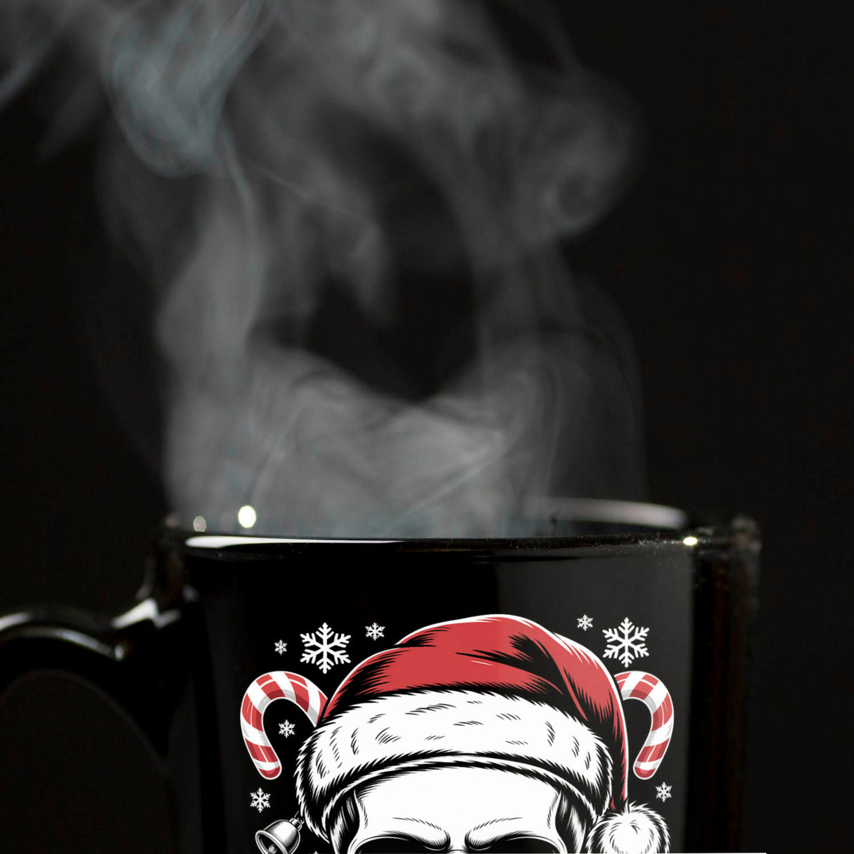 Totenkopf Weihnachtsmann Tasse - Ich hasse Weihnachten