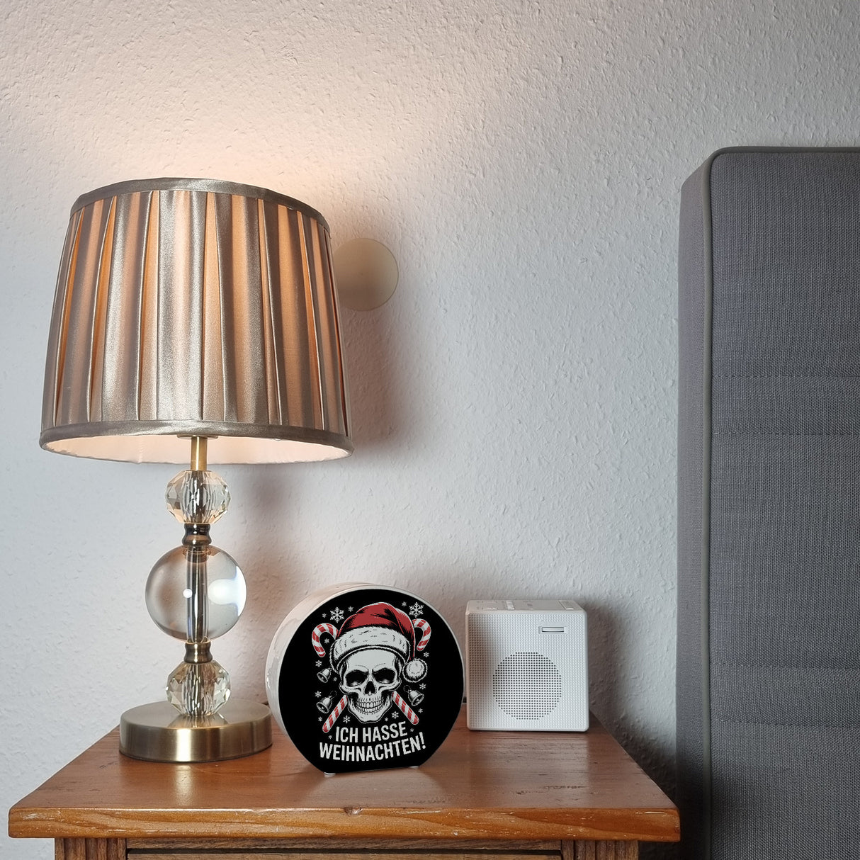 Totenkopf Weihnachtsmann Spardose - Ich hasse Weihnachten