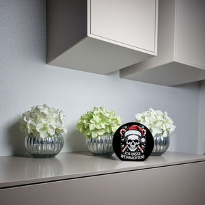 Totenkopf Weihnachtsmann Spardose - Ich hasse Weihnachten