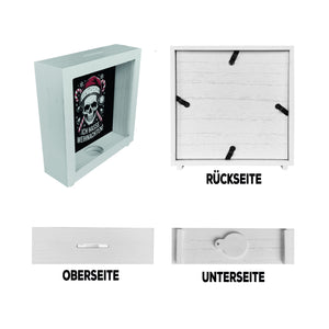 Totenkopf Weihnachtsmann Spardose - Ich hasse Weihnachten