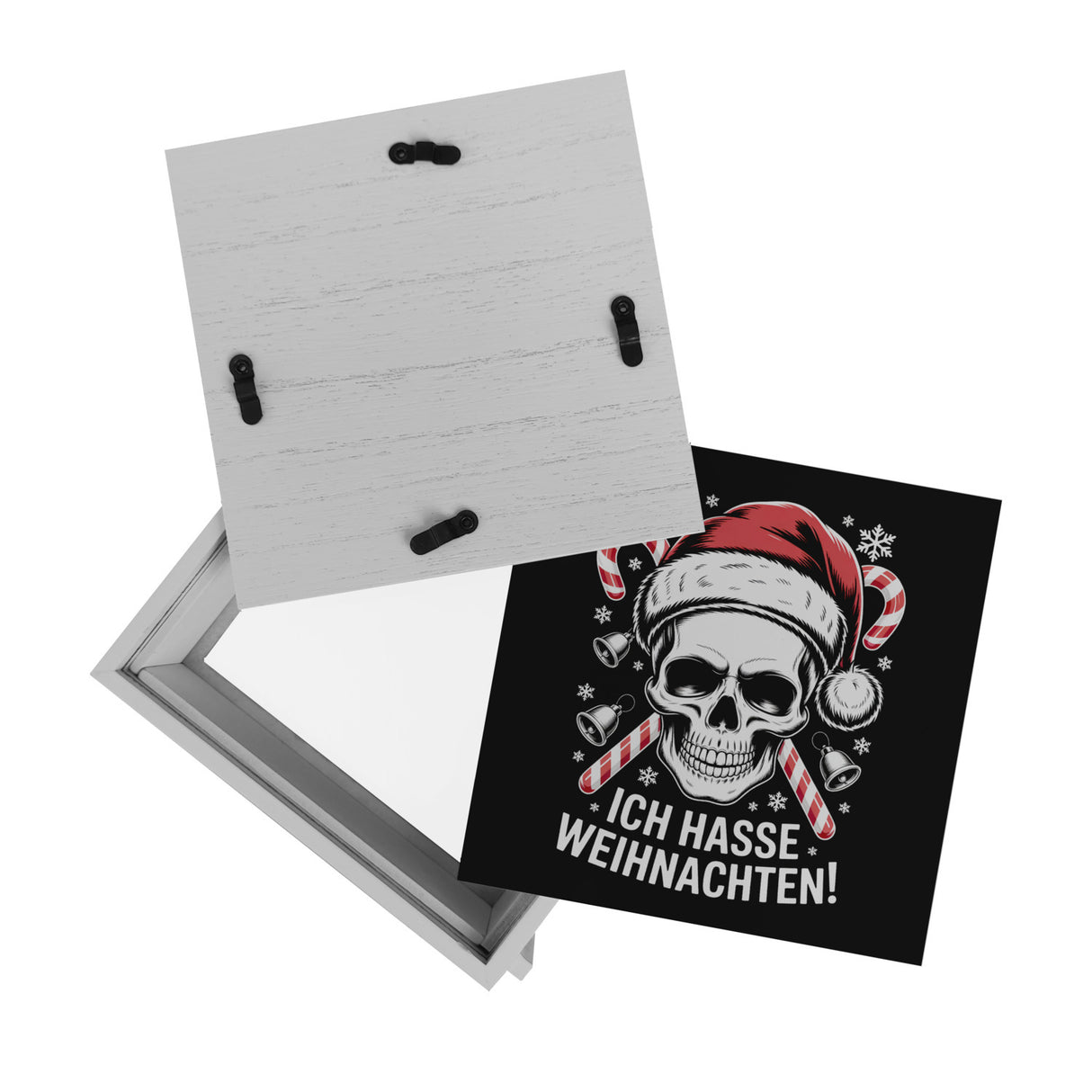 Totenkopf Weihnachtsmann Spardose - Ich hasse Weihnachten