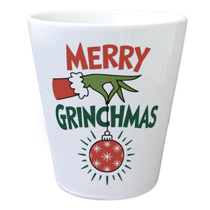 Weihnachtsmuffel-Hand merry Grinchmas Blumentopf