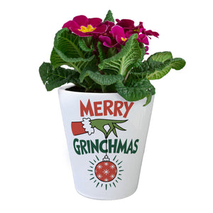 Weihnachtsmuffel-Hand merry Grinchmas Blumentopf