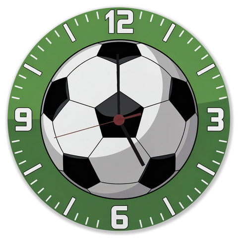Fußball Ziffernblatt Wanduhr für Fußballfans