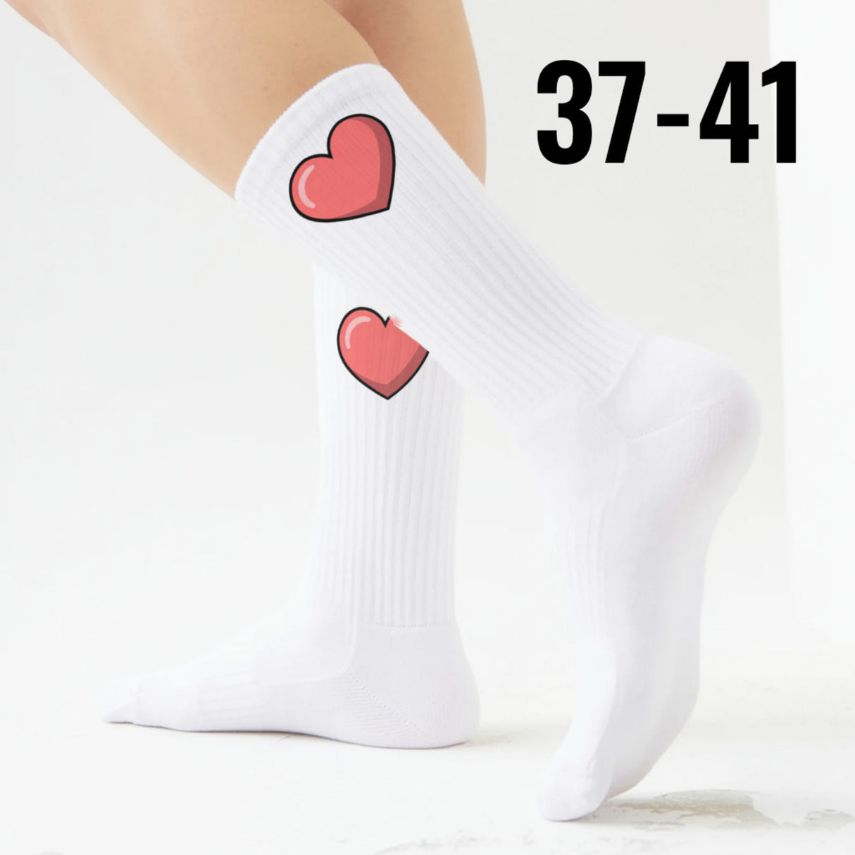 epicsocks Herzensmensch Rosa Herz Socken in 37-41 im Paar