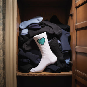 epicsocks Herzensmensch Türkis Herz Socken in 37-41 im Paar