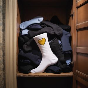 epicsocks Herzensmensch Gelbes Herz Socken in 37-41 im Paar