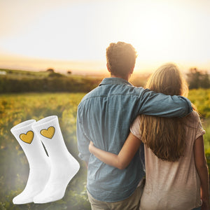 epicsocks Herzensmensch Gelbes Herz Socken in 37-41 im Paar