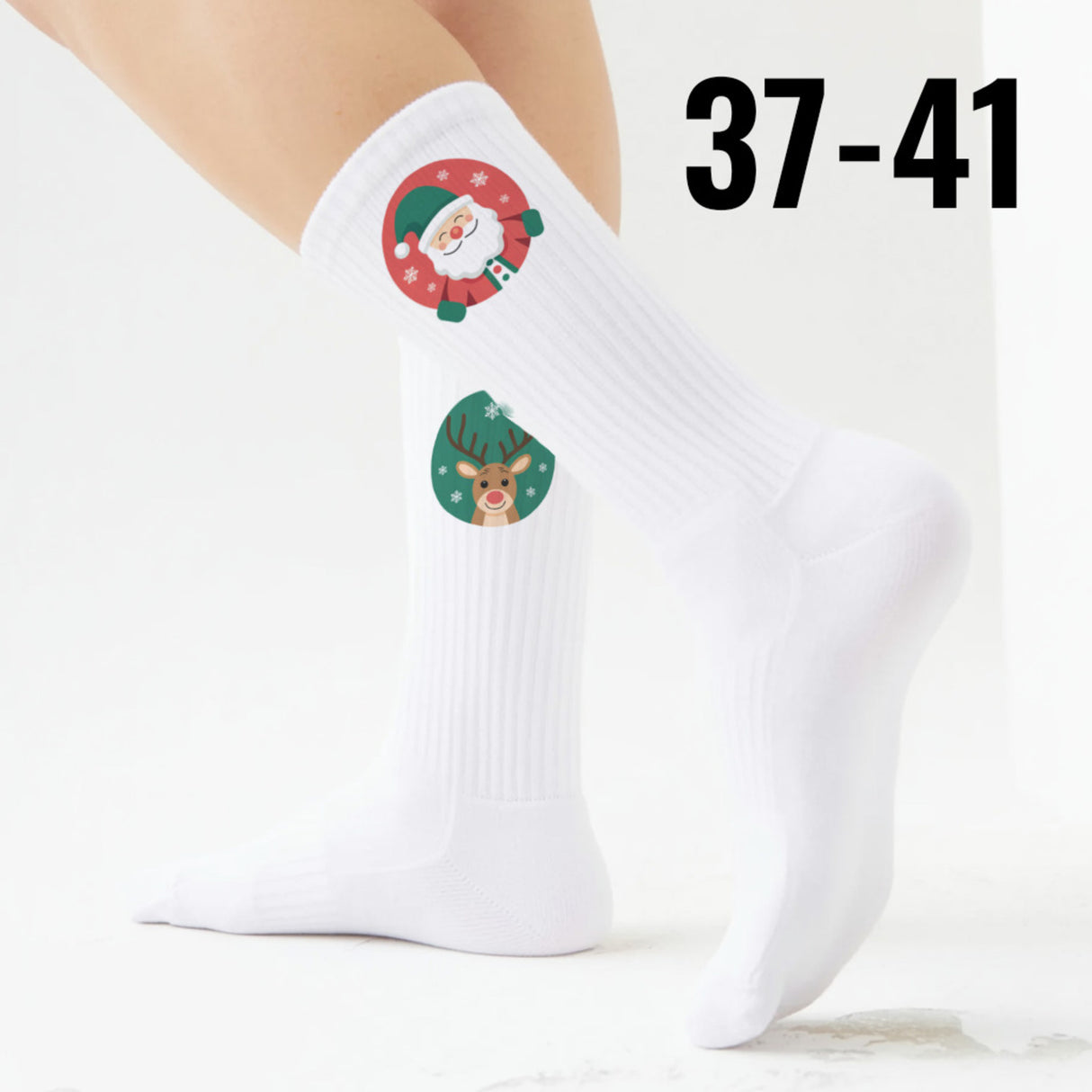 epicsocks Weihnachtsfreude Beste Freunde Socken in 37-41 im Paar
