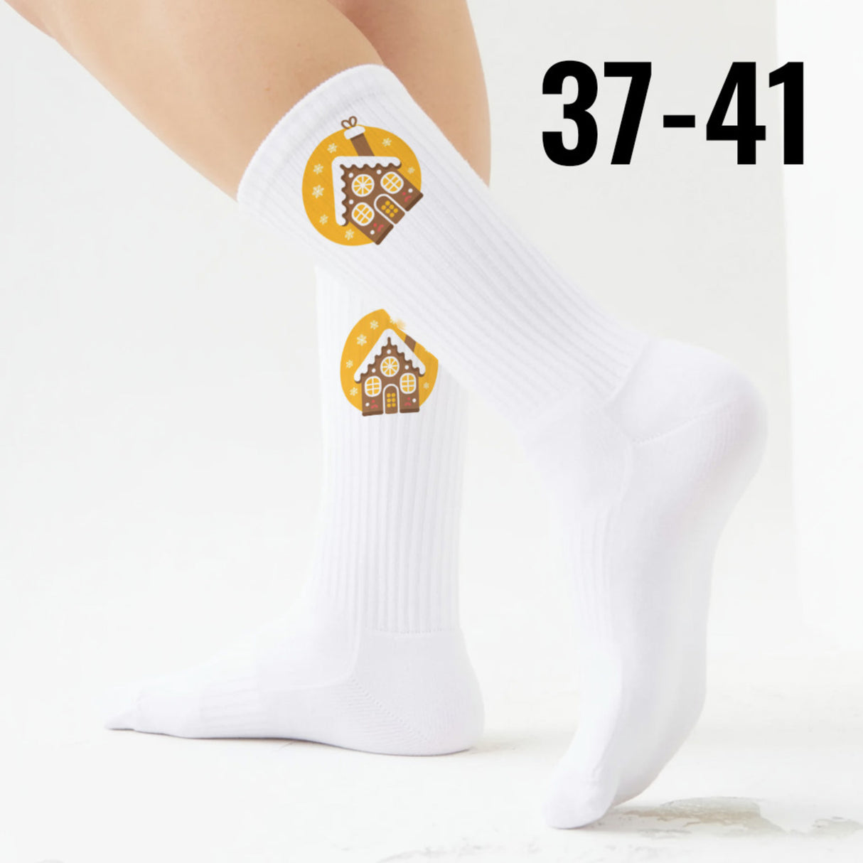 epicsocks Weihnachtsfreude Lebkuchenhaus Socken in 37-41 im Paar