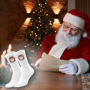 epicsocks Weihnachtsfreude Weihnachtsmann Socken in 37-41 im Paar