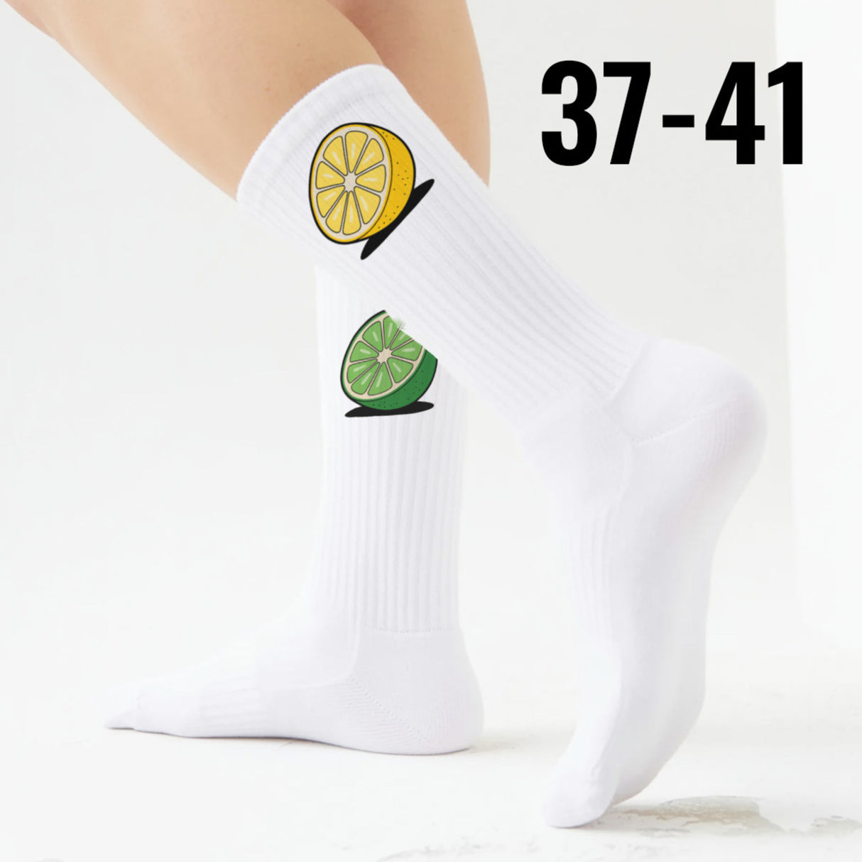 epicsocks Citrus Splash Zitrone und Limette Socken in 37-41 im Paar