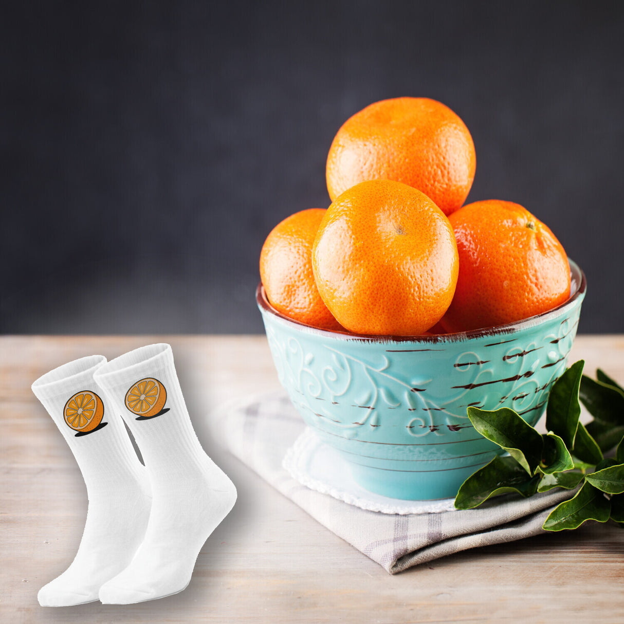 epicsocks Citrus Splash Orange Socken in 37-41 im Paar