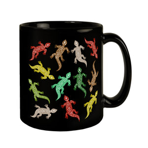 Eidechsen Tasse in Schwarz