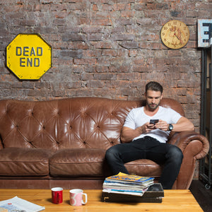 Cartoon Einhorn mit Regenbogen Wanduhr