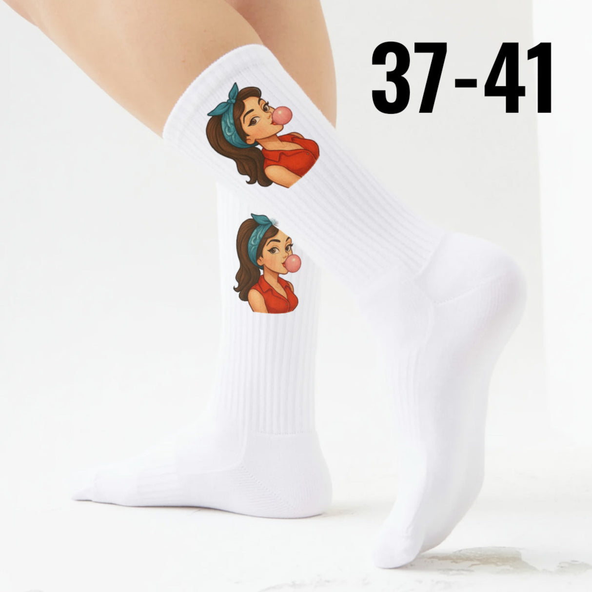 epicsocks Retro Vibes Kaugummi Pop Socken in 37-41 im Paar