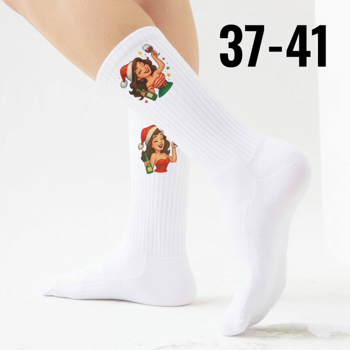 epicsocks Jolly Joy Santa’s Ladies Night Socken in 37-41 im Paar