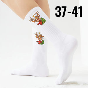 epicsocks Weihnachtsfreude Rentier Baum Socken in 37-41 im Paar