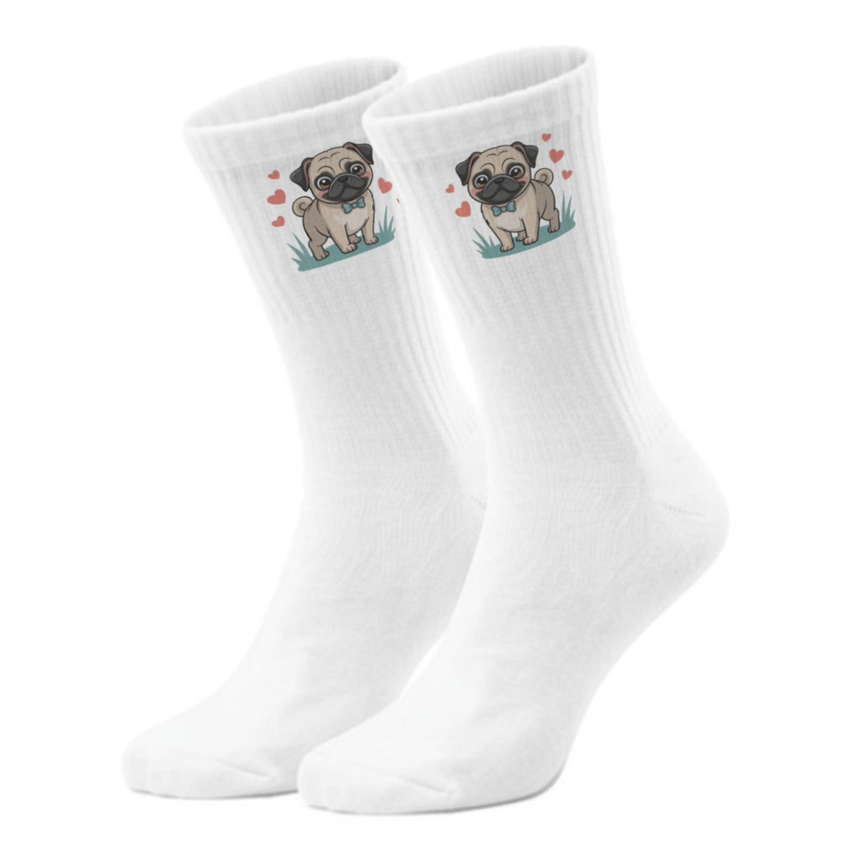 epicsocks Pug Paradise Fliege Socken in 37-41 im Paar