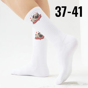 epicsocks Pug Paradise Kissenherz Socken in 37-41 im Paar
