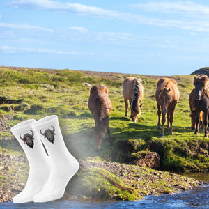 epicsocks Big Six Safari Büffel Socken in 37-41 im Paar