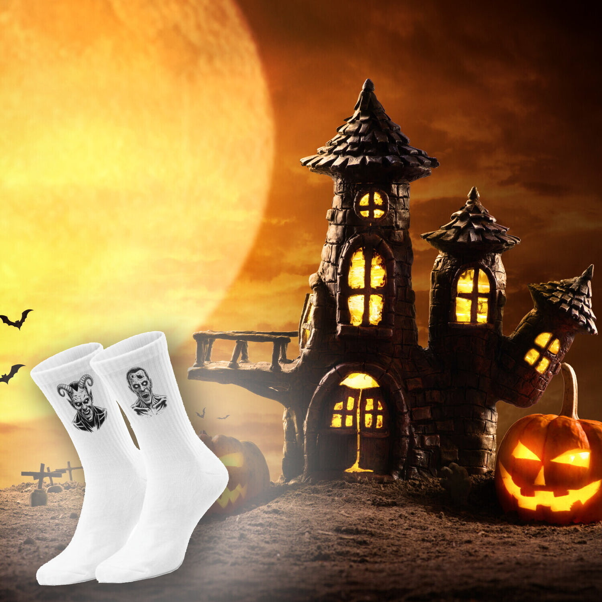 epicsocks Nights of Fright Socken in 37-41 im 6er Set in Geschenkdose im 6er Set in Geschenkbox