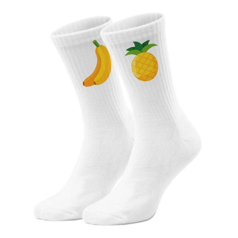 epicsocks Sunshine Fruits gelbe Früchte Socken in 37-41 im Paar